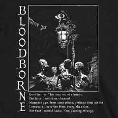 Bloodborne Vintage Mroczna Fantastyka Koszulka