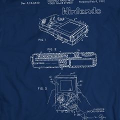 Nintendo Game Boy 1993 Patent Gry Koszulka
