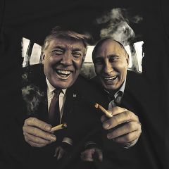 Trump & Putin – Political Party Smoke Break Tee